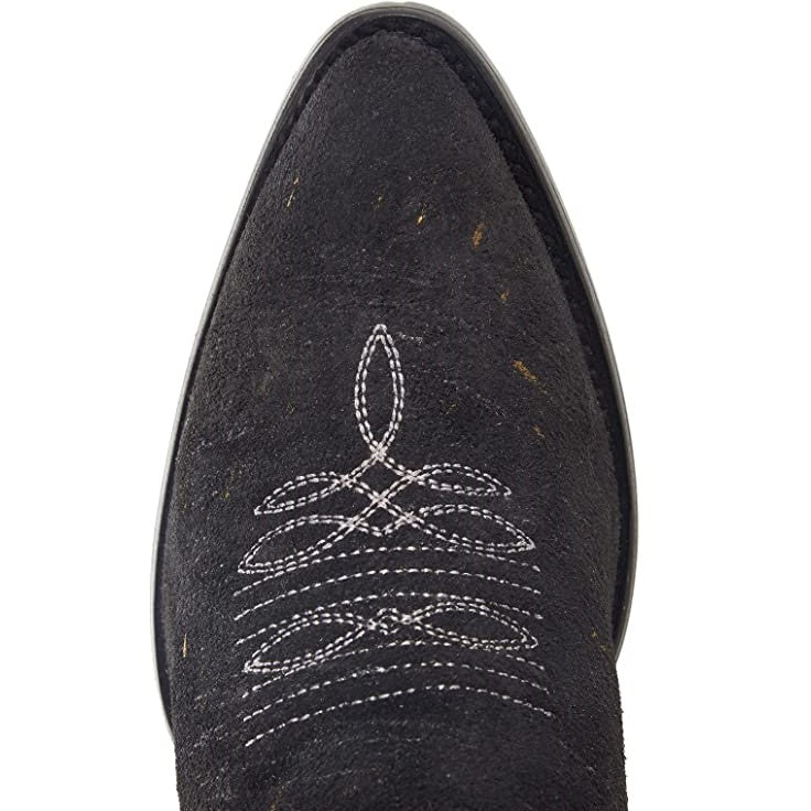 Corral Black and White Embroidery Stud Women's Boot C3829 - Image 3