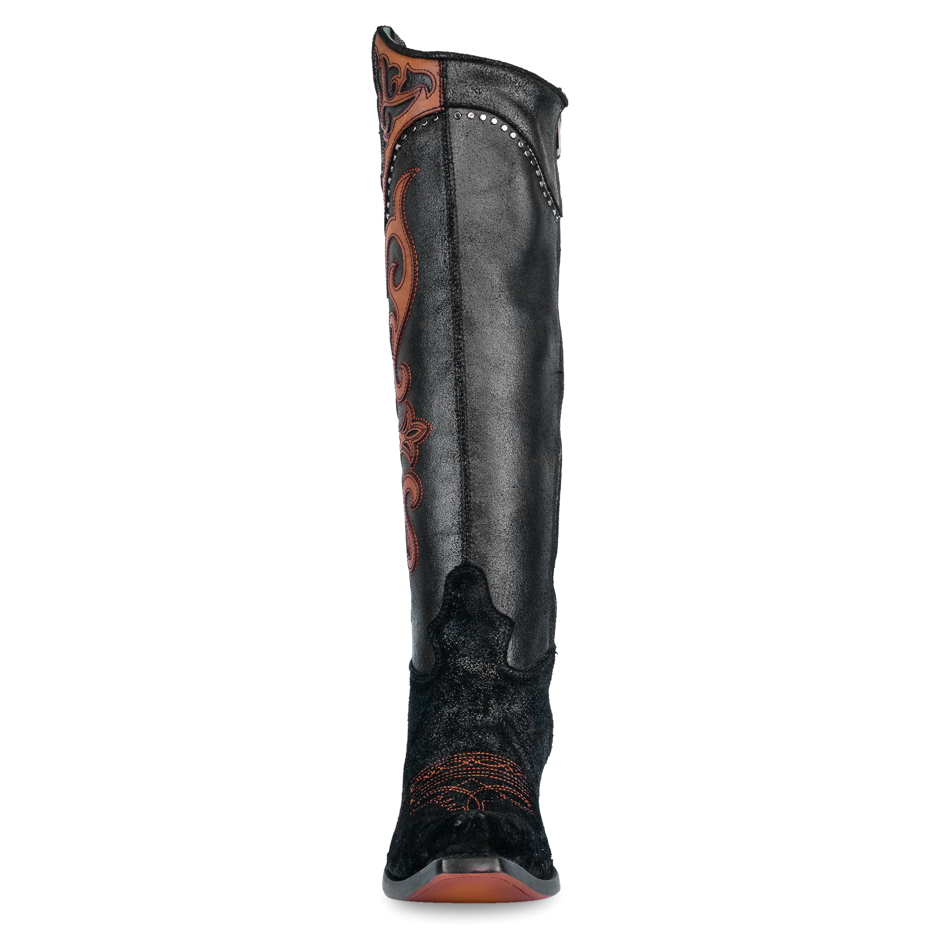 Corral Tall Black and Brown Overlay Women's Boot C4092 - Image 4