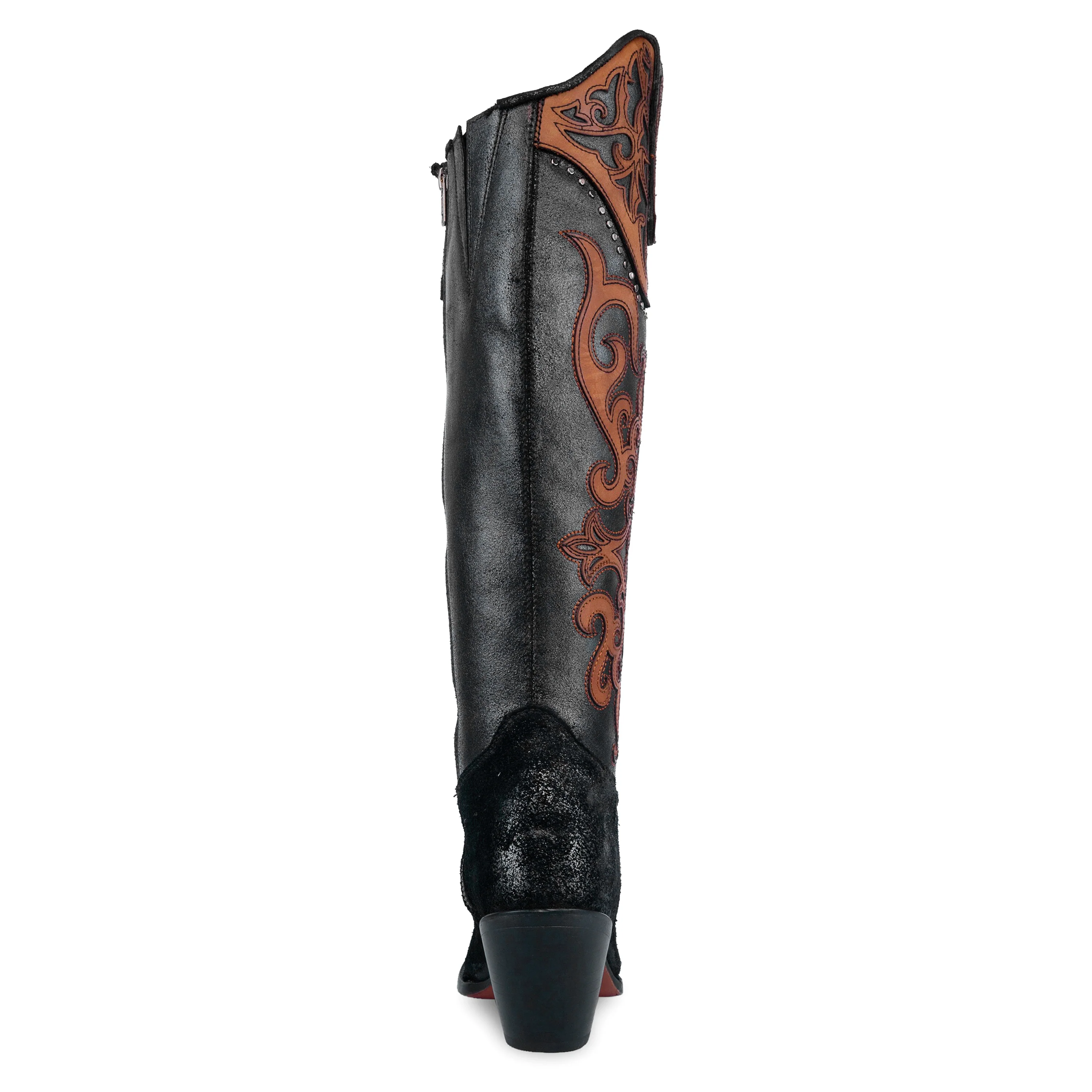 Corral Tall Black and Brown Overlay Women's Boot C4092 - Image 5