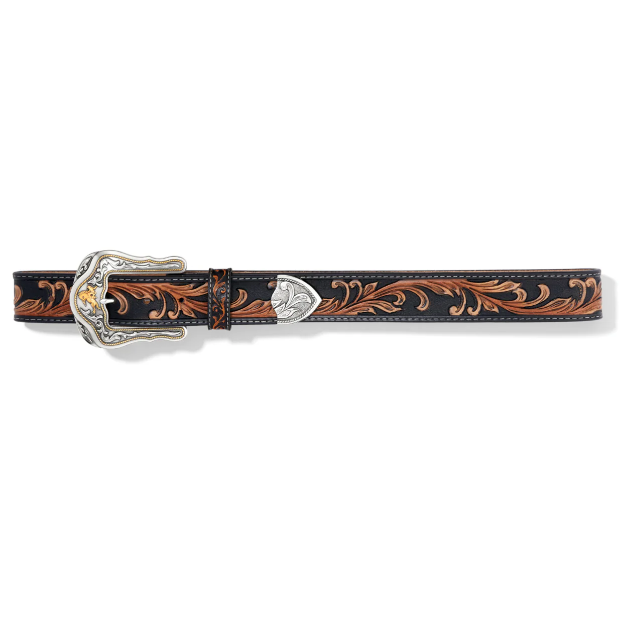 Tony Lama Westerly Ride Black and Brown Belt C41519 - Image 3
