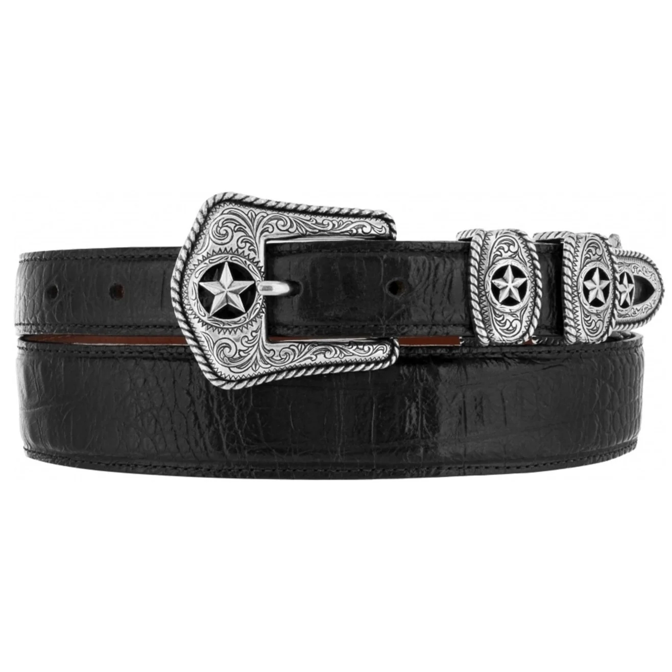 Tony Lama County Croc Black Belt C42123