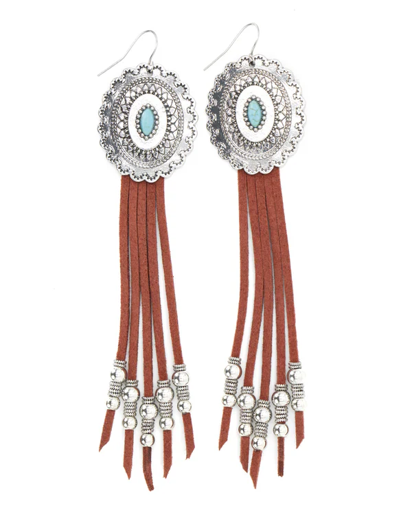 Cowgirl Confetti Brown Harvest Dreams Earrings CCERR53-10