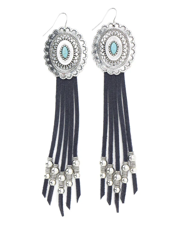 Cowgirl Confetti Black Harvest Dreams Earrings CCERR53-40
