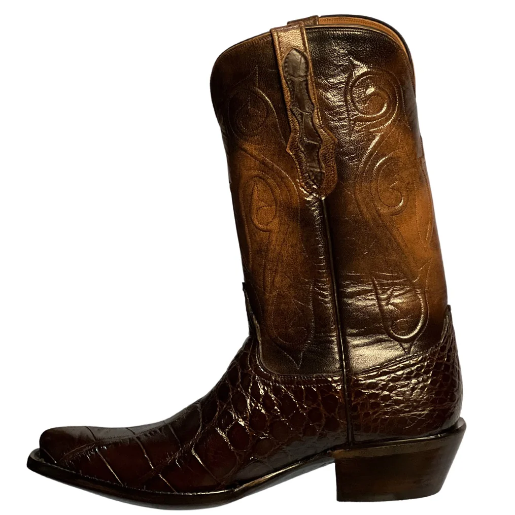Black Jack Gator Belly Chocolate Men's Boot CH528 - Image 3
