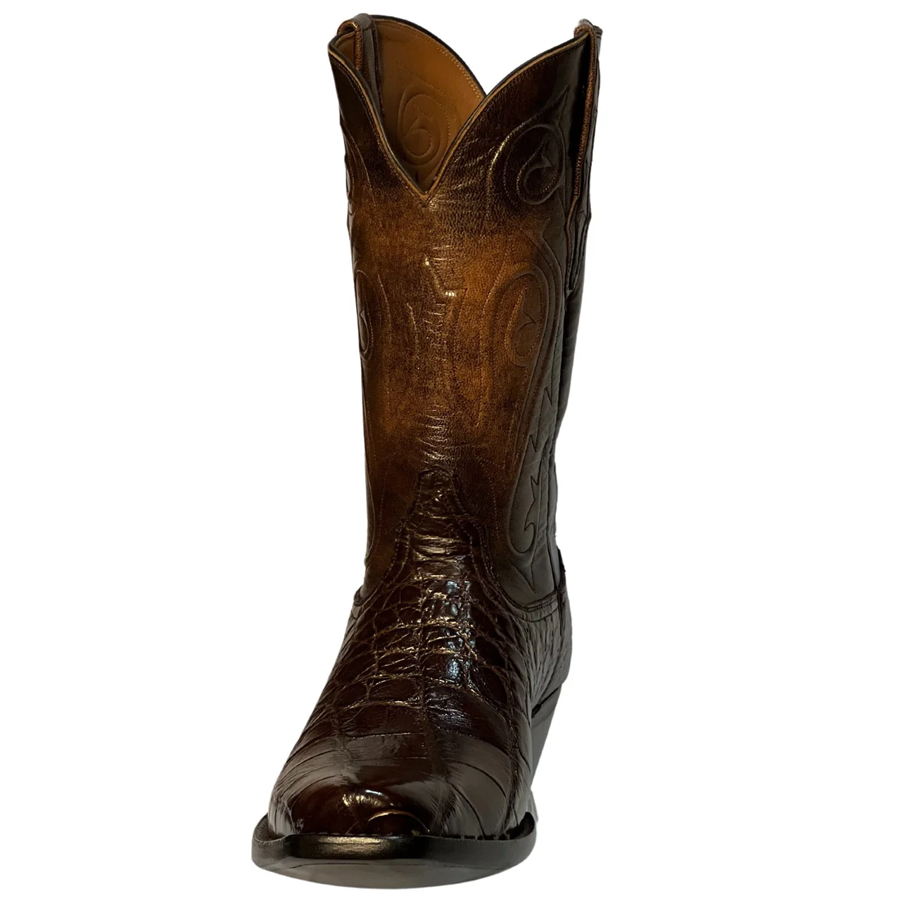 Black Jack Gator Belly Chocolate Men's Boot CH528 - Image 4