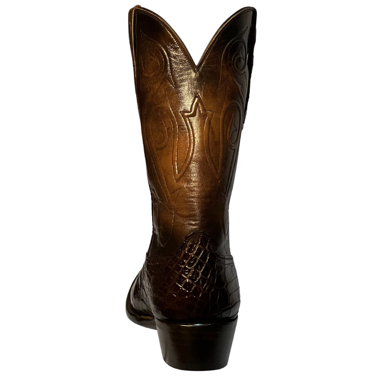 Black Jack Gator Belly Chocolate Men's Boot CH528 - Image 5