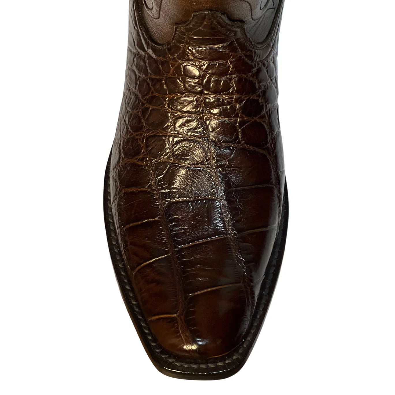 Black Jack Gator Belly Chocolate Men's Boot CH528 - Image 6