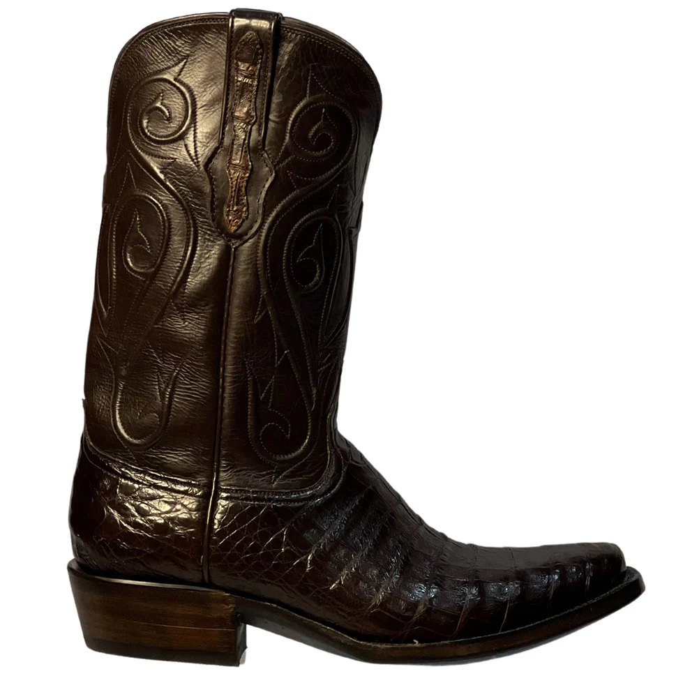 Black Jack Caiman Belly Chocolate Men's Boot CH7115 - Image 2