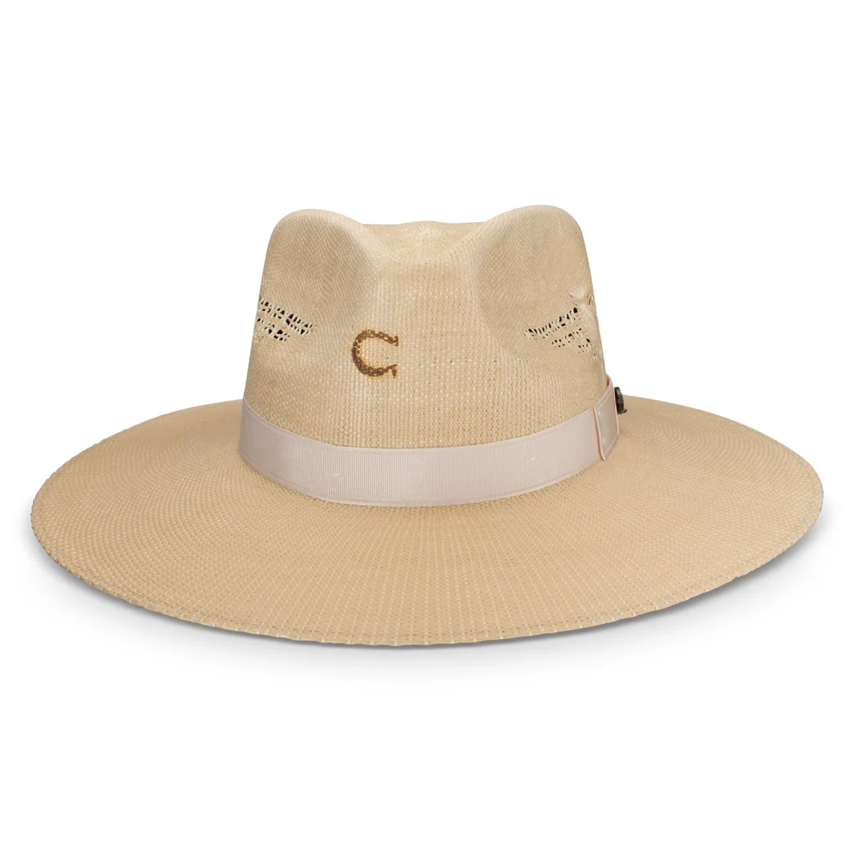 Charlie 1 Horse Mexico Shore Cream Straw Flat Brim - Image 4