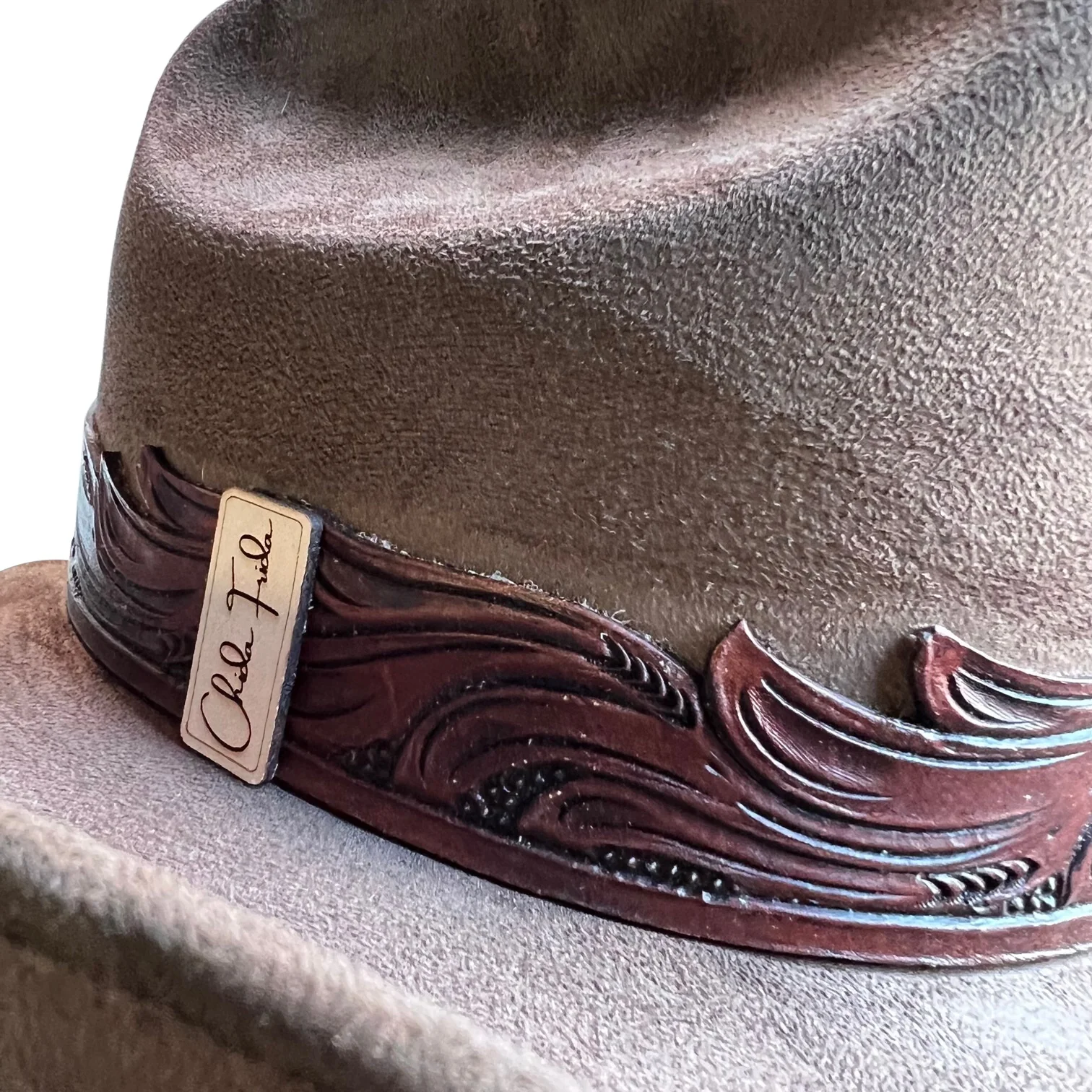Chida Frida Rodeo Brown Suede Cowboy Hat TTF003-00CF-07 - Image 5