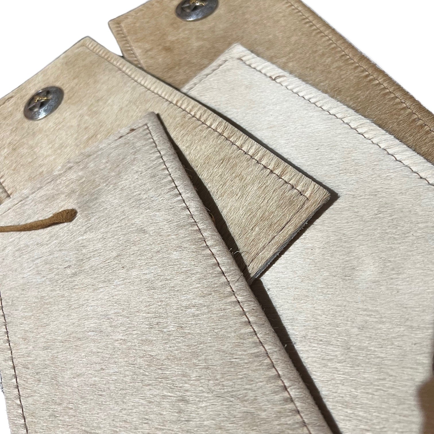 Gaucho Cowhide Solid Beige Koozie - Image 3