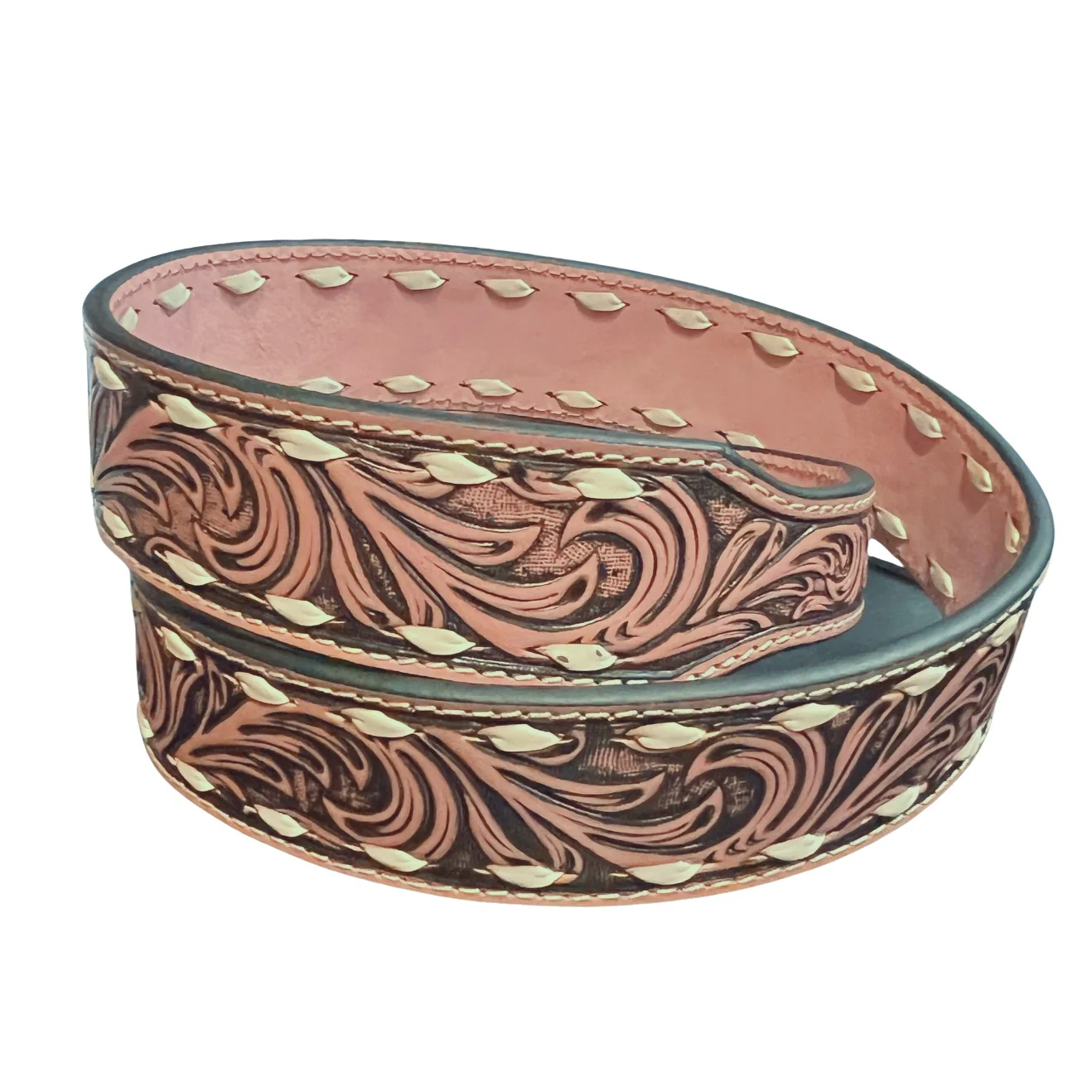Angel Ranch Tooled Heart Belt D140005930 - Image 2