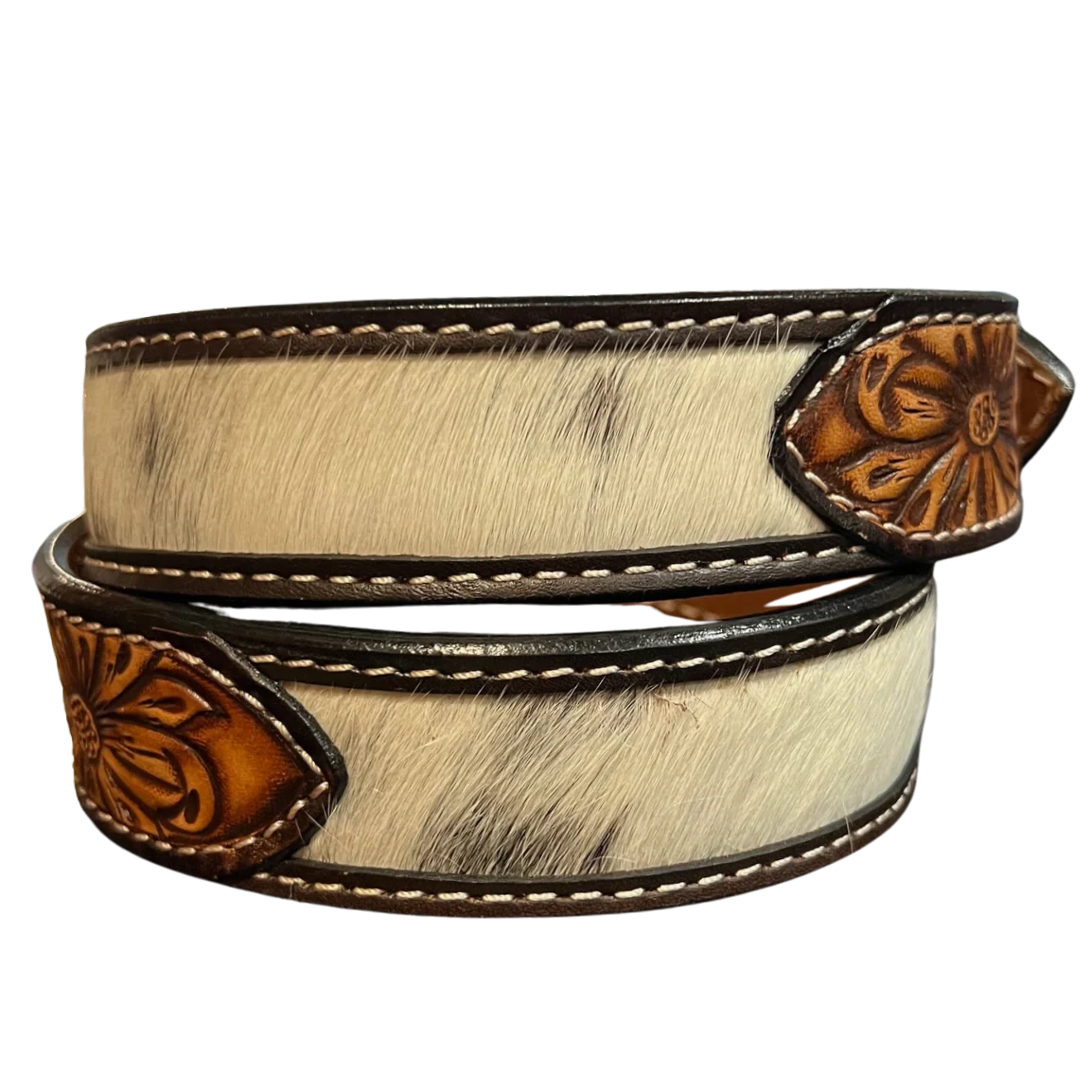 Angel Ranch Calf Hair Flora Billet Belt D140006302 - Image 2