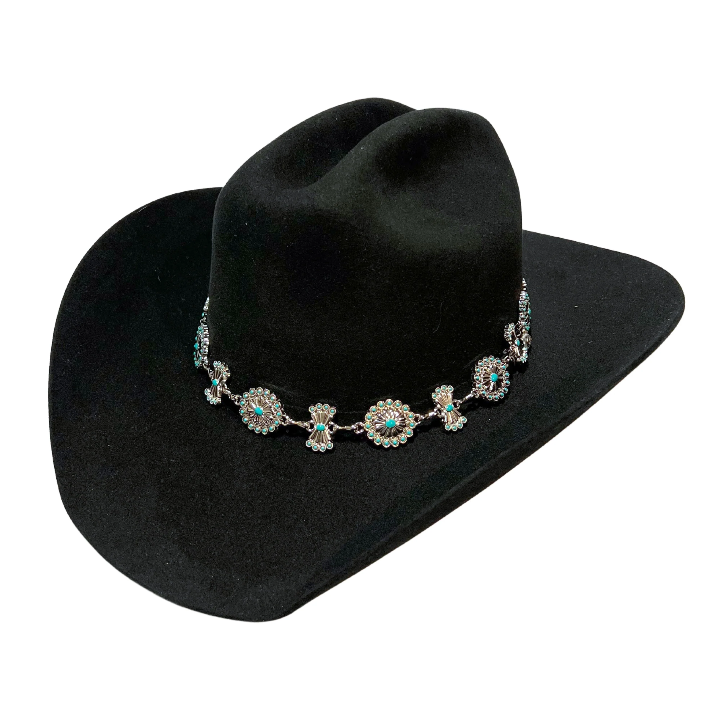 3D Concho Turquoise Hatband D740002133 - Image 2