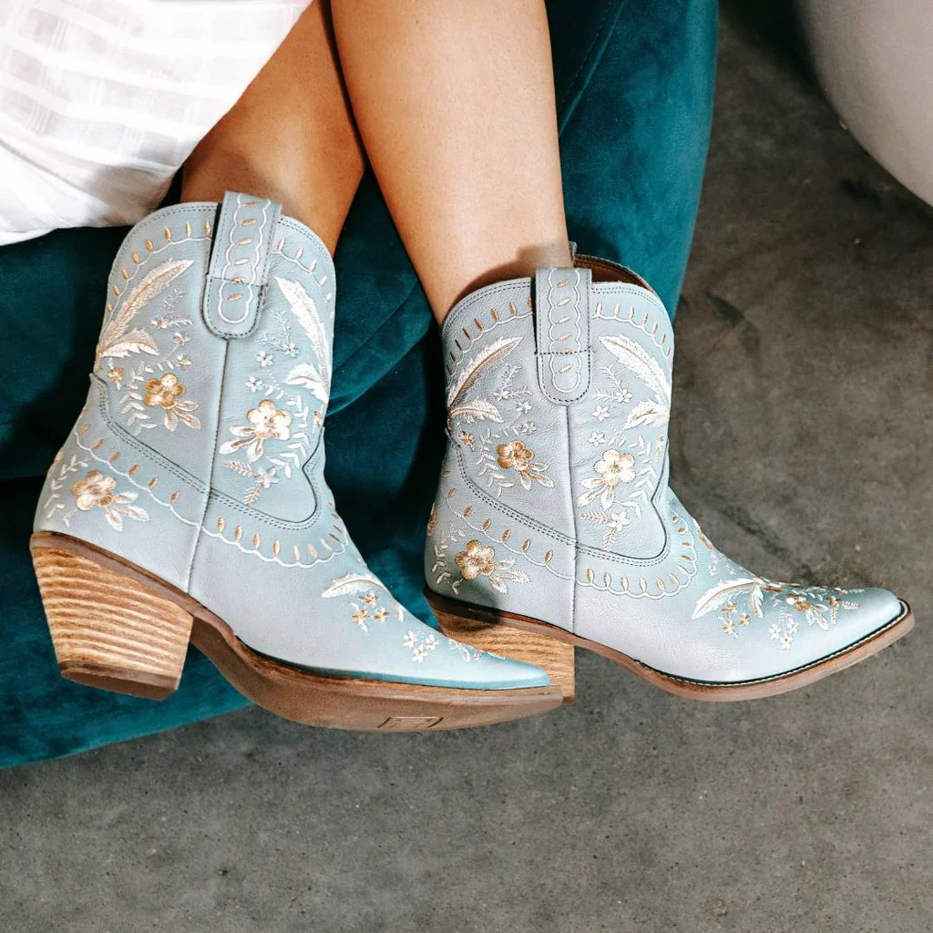 Dingo Primrose Blue Women's Bootie DI748 - Image 8