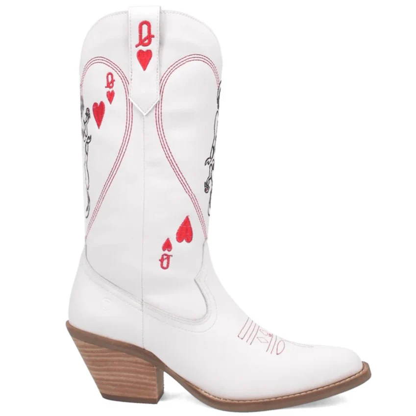 Dingo Queen A Hearts Women's Boots DI174 - Image 2