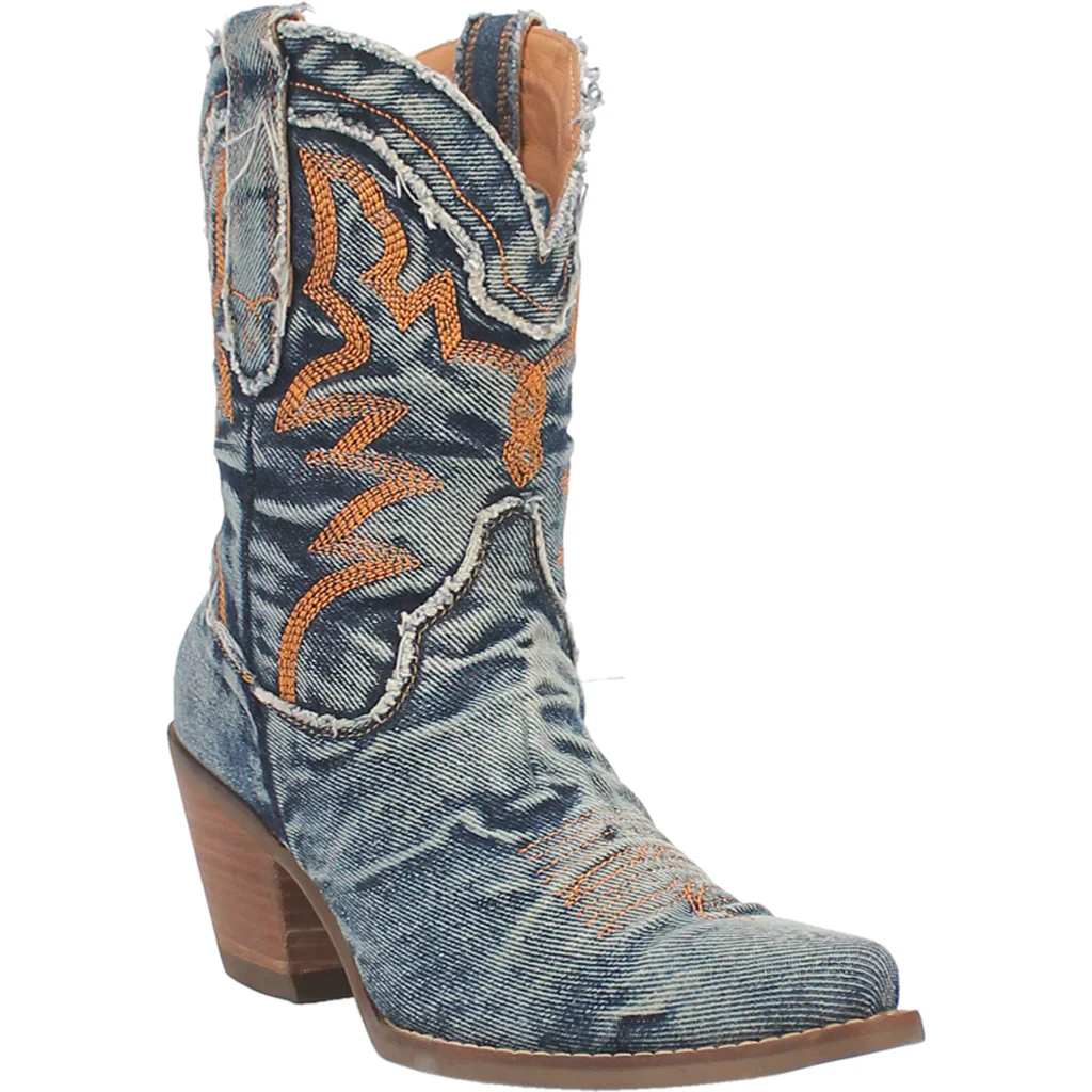 Dingo Dolly Denim Blue Women's Bootie DI950