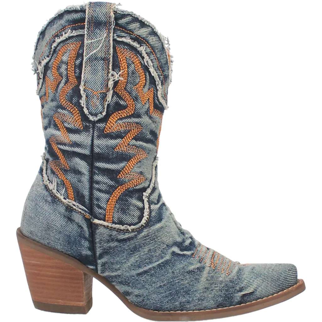 Dingo Dolly Denim Blue Women's Bootie DI950 - Image 2