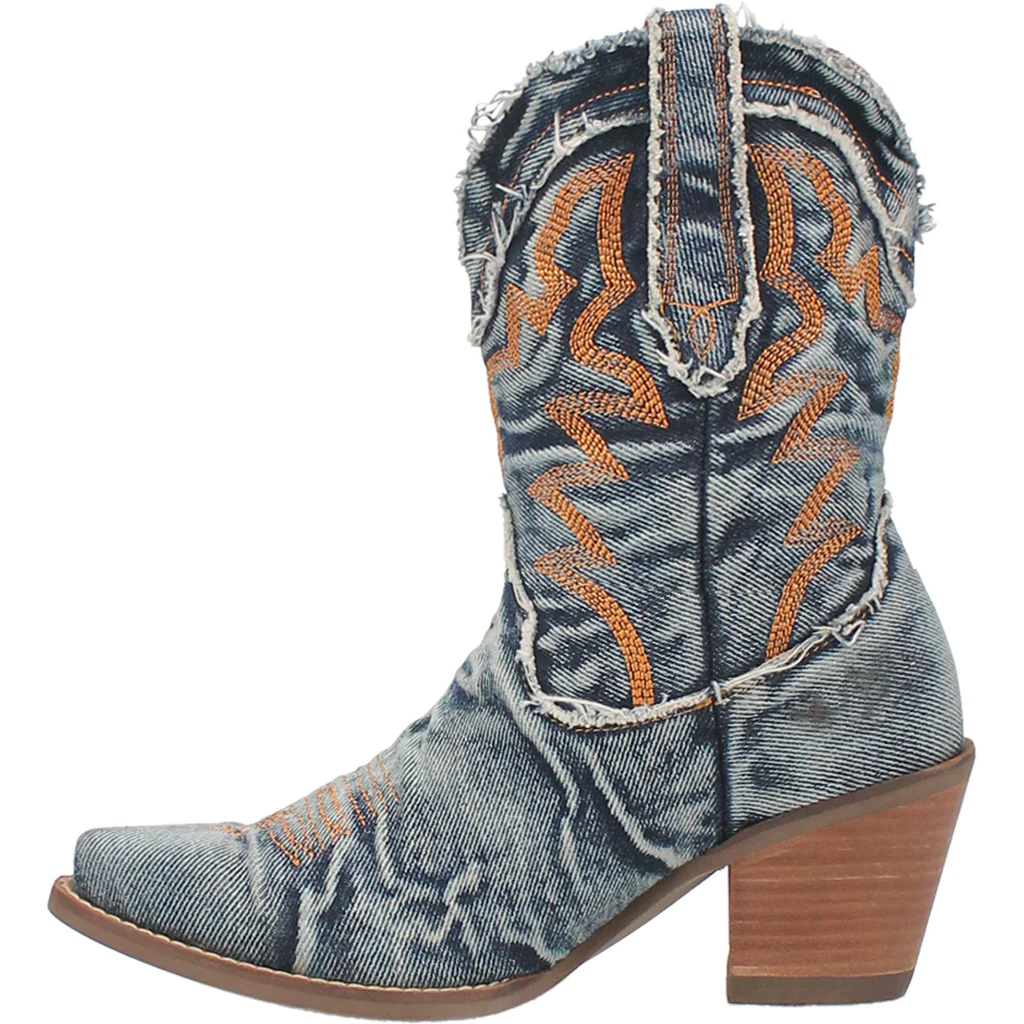 Dingo Dolly Denim Blue Women's Bootie DI950 - Image 3