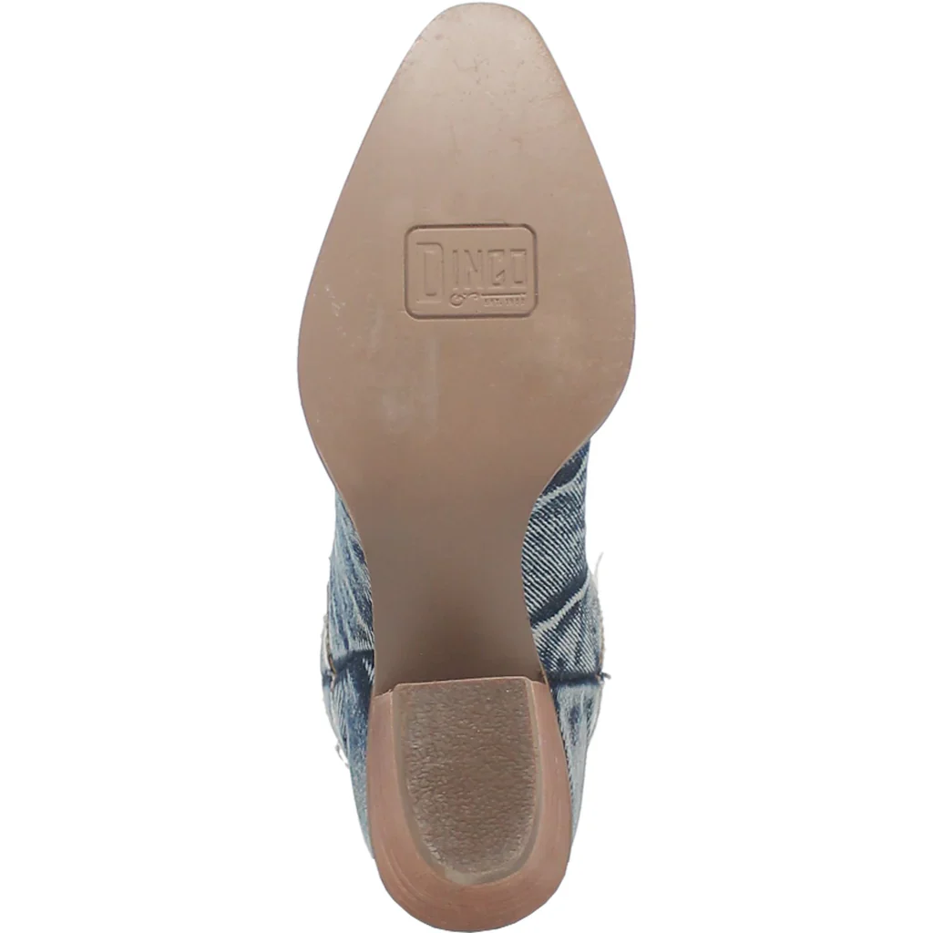 Dingo Dolly Denim Blue Women's Bootie DI950 - Image 7
