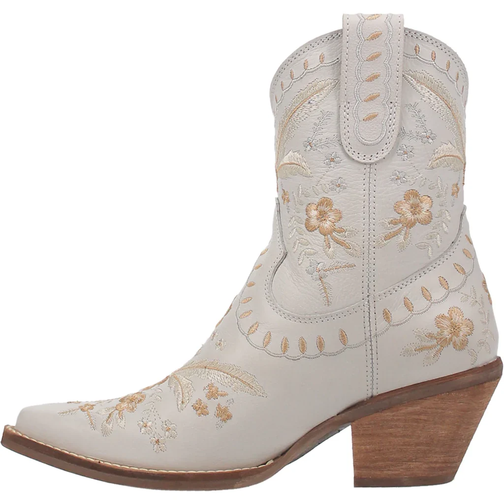 Dingo Primrose White Women's Bootie DI748 - Image 3