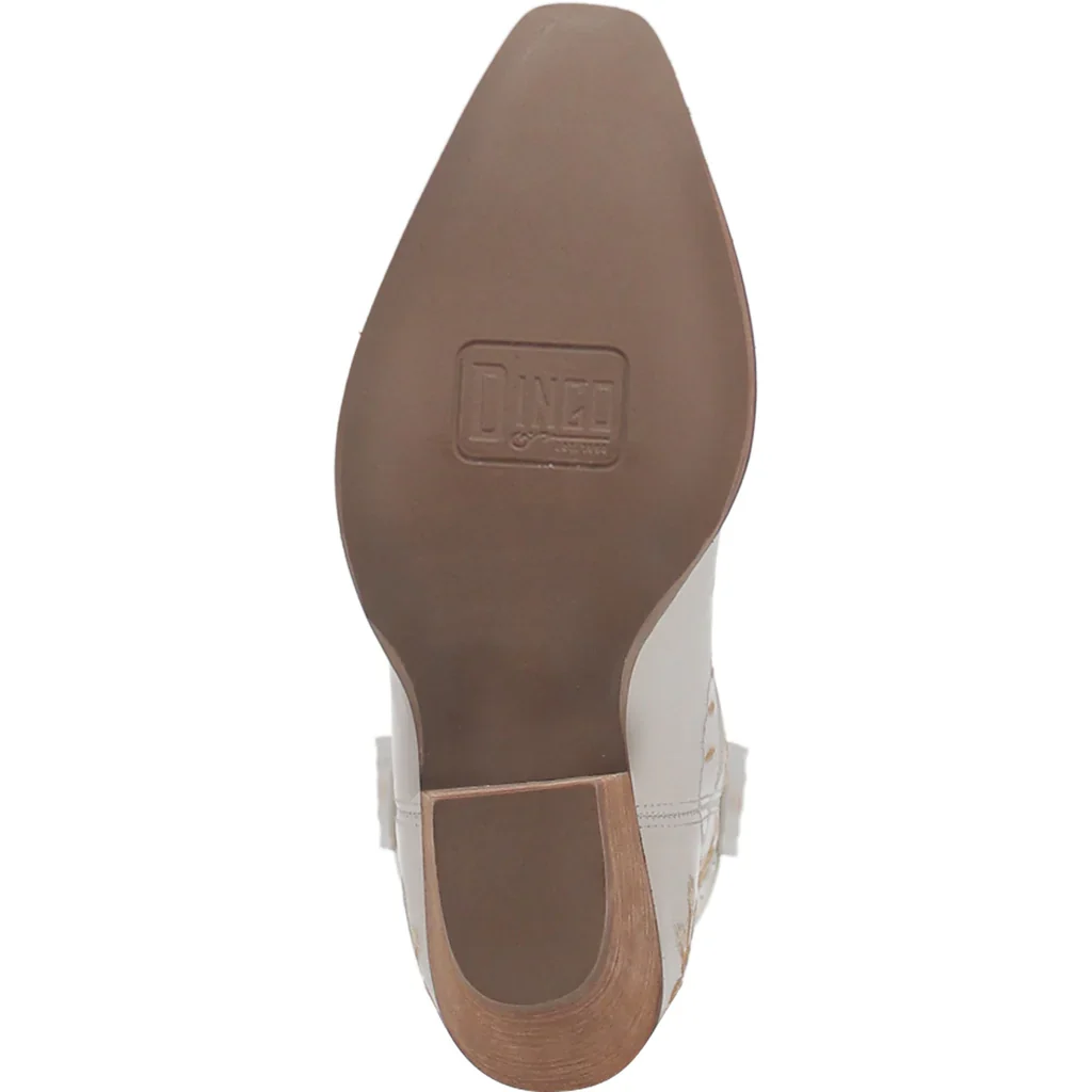 Dingo Primrose White Women's Bootie DI748 - Image 7