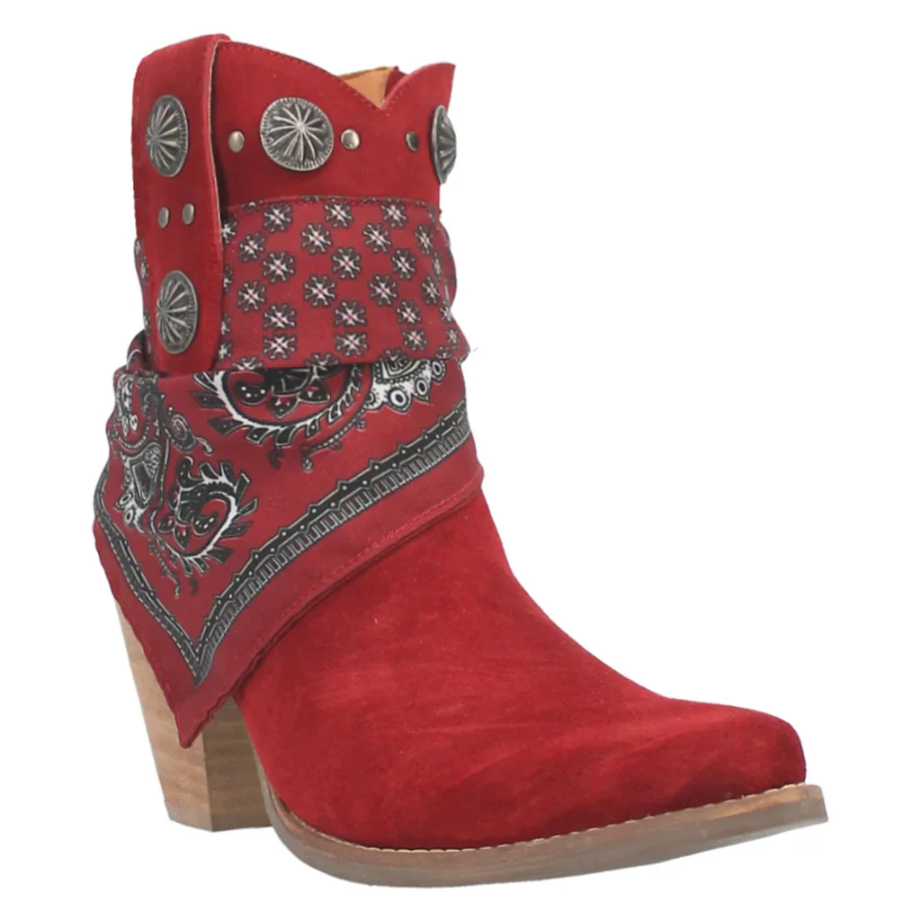 Dingo Bandida Red Women's Bootie DI184
