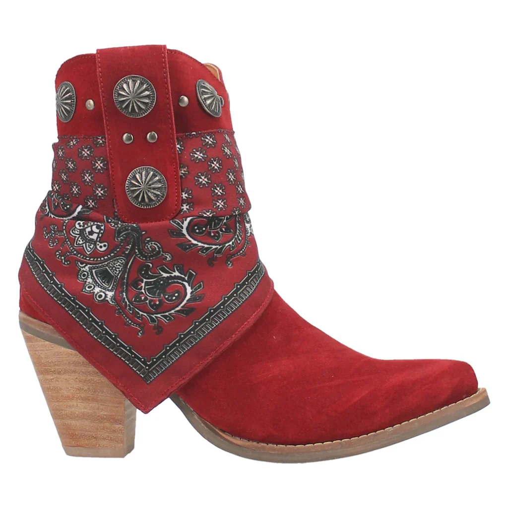 Dingo Bandida Red Women's Bootie DI184 - Image 2