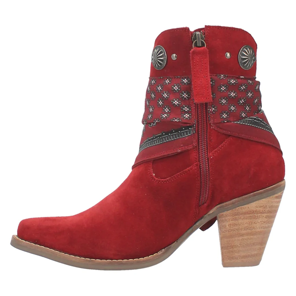 Dingo Bandida Red Women's Bootie DI184 - Image 3