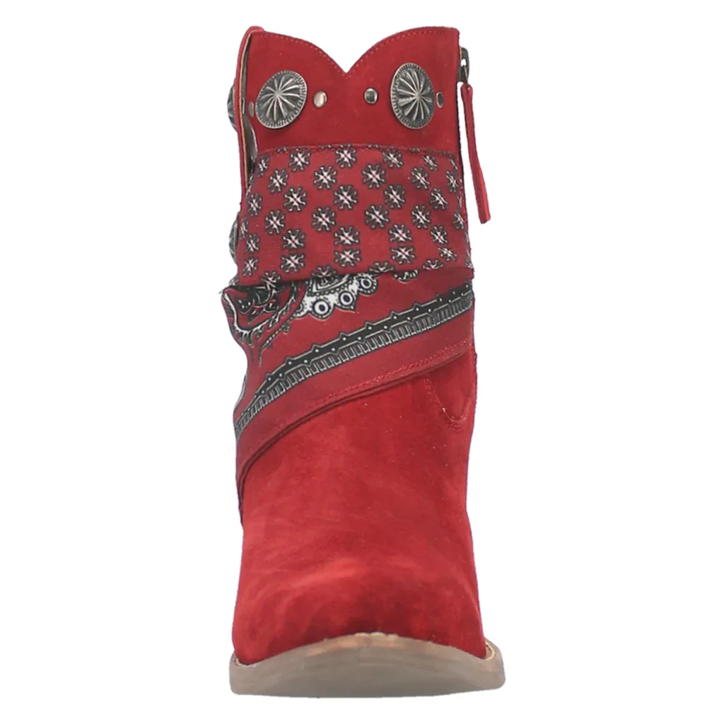 Dingo Bandida Red Women's Bootie DI184 - Image 4
