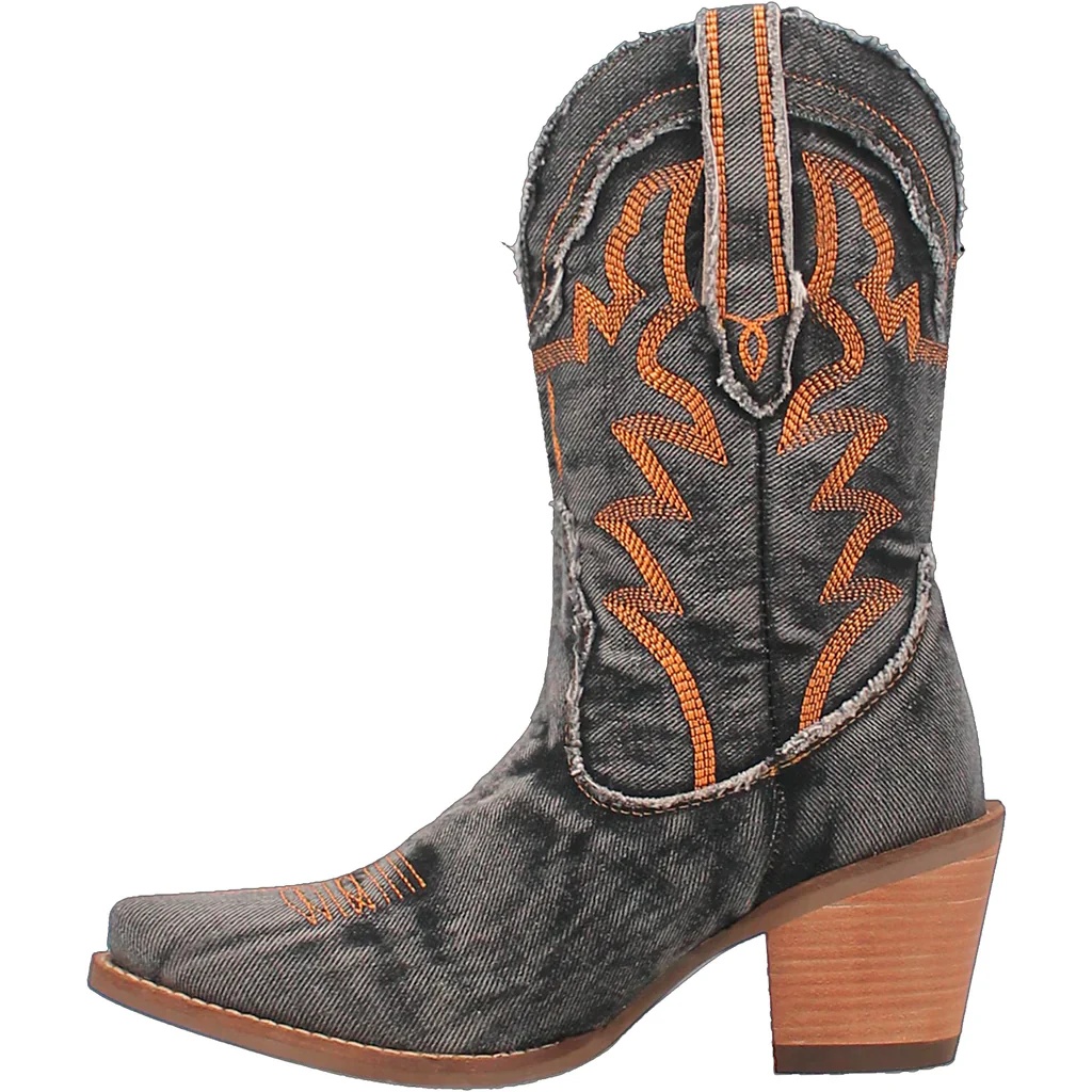 Dingo Dolly Denim Black Women's Bootie DI950 - Image 3