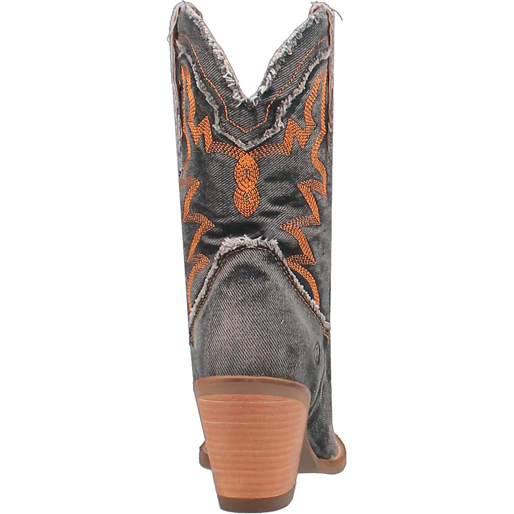 Dingo Dolly Denim Black Women's Bootie DI950 - Image 5
