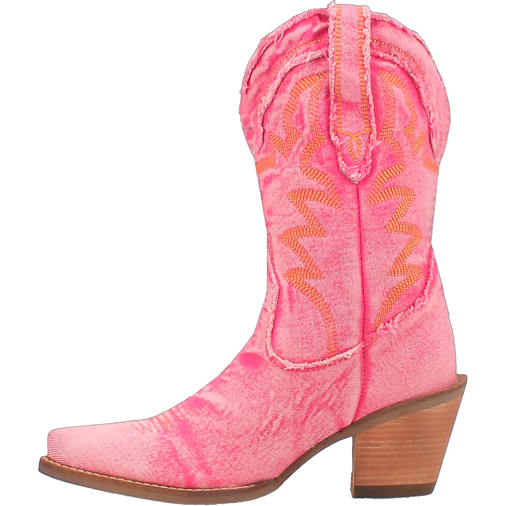 Dingo Dolly Denim Pink Women's Bootie DI950 - Image 3