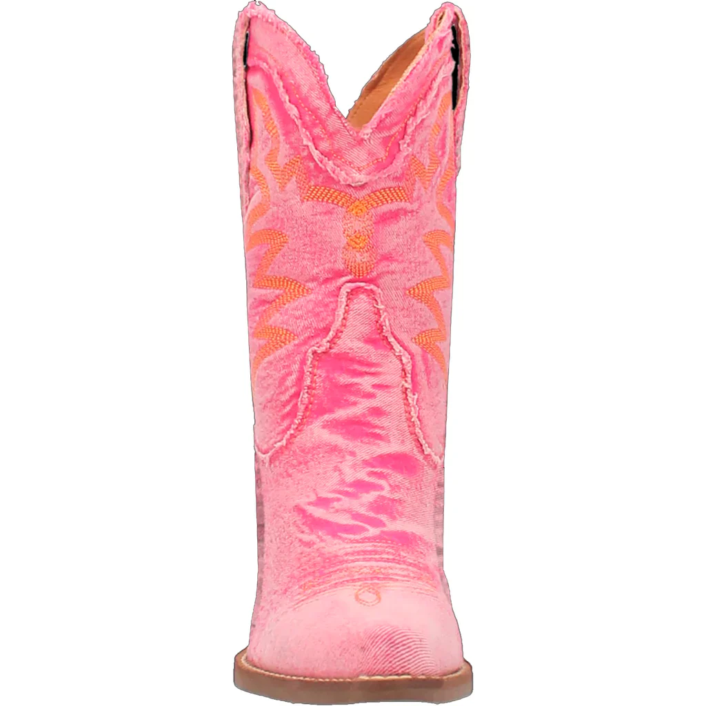 Dingo Dolly Denim Pink Women's Bootie DI950 - Image 4