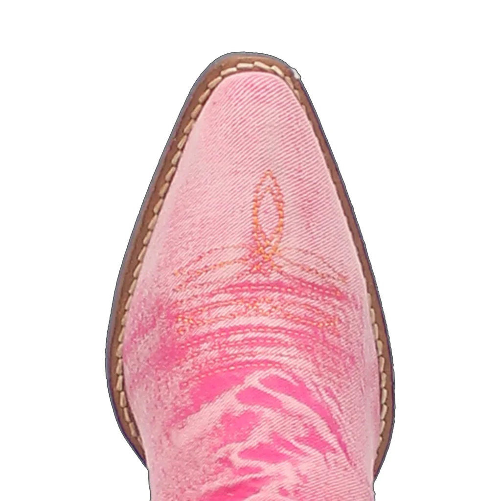 Dingo Dolly Denim Pink Women's Bootie DI950 - Image 6