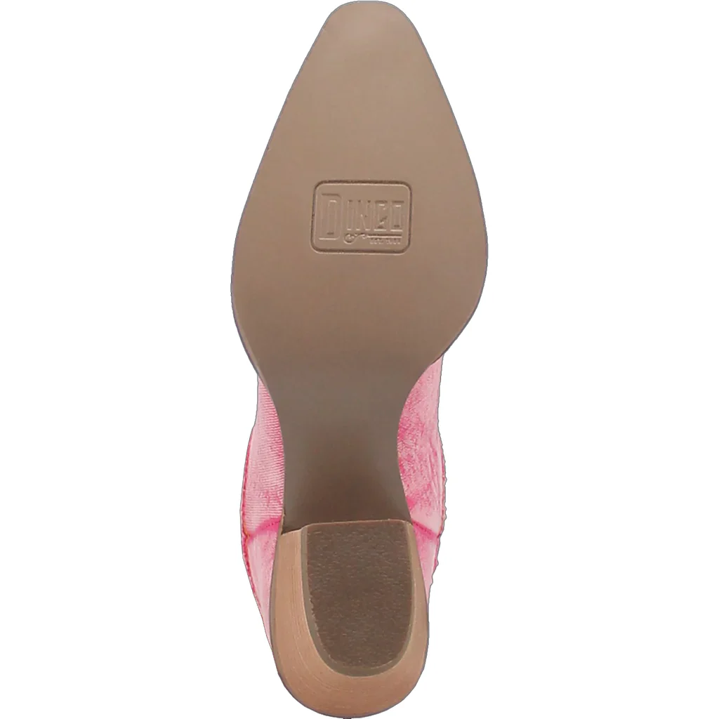 Dingo Dolly Denim Pink Women's Bootie DI950 - Image 7