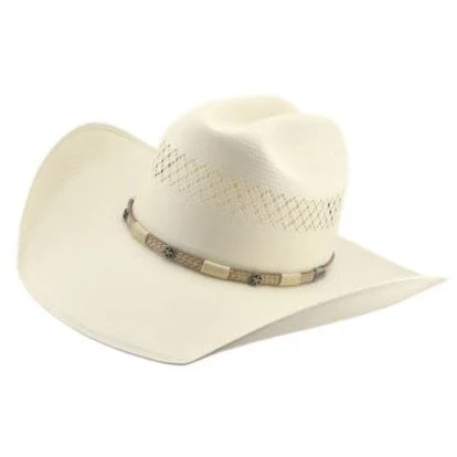 Milano Ivory Band Straw Cowboy Hat DM-MS4V42WYAX44-NATRL