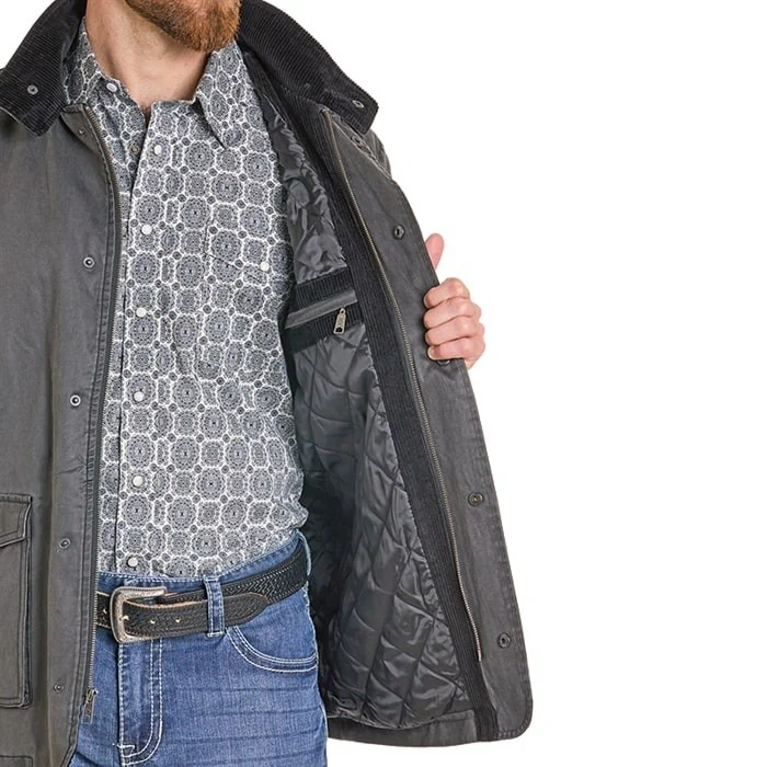 Rock & Roll Oil Skin Men's Coat DM92C06173 - Image 3