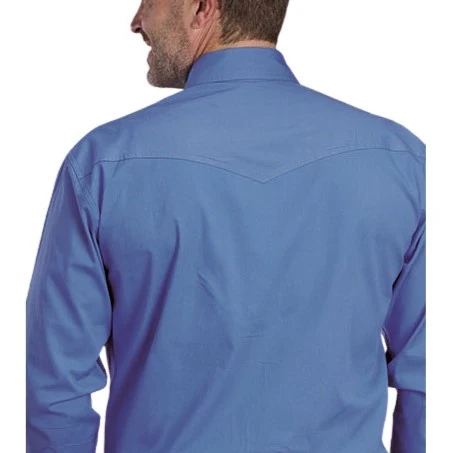 Roper Periwinkle Men's Western Snap 03-001-0265-3104 - Image 2