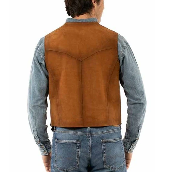 Scully Suede Men's Vest 2092 - Image 2