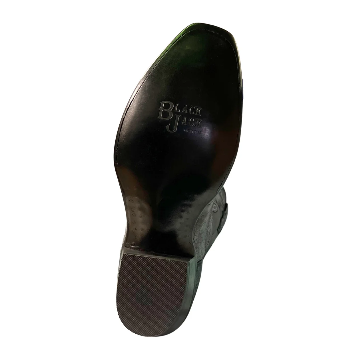 Black Jack Ostrich Leg Matte Black Men's Boot BKM2708 - Image 6