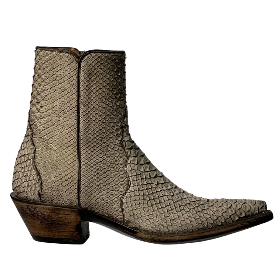 Black Jack Sueded Python Women's Bootie L2021 - Image 2