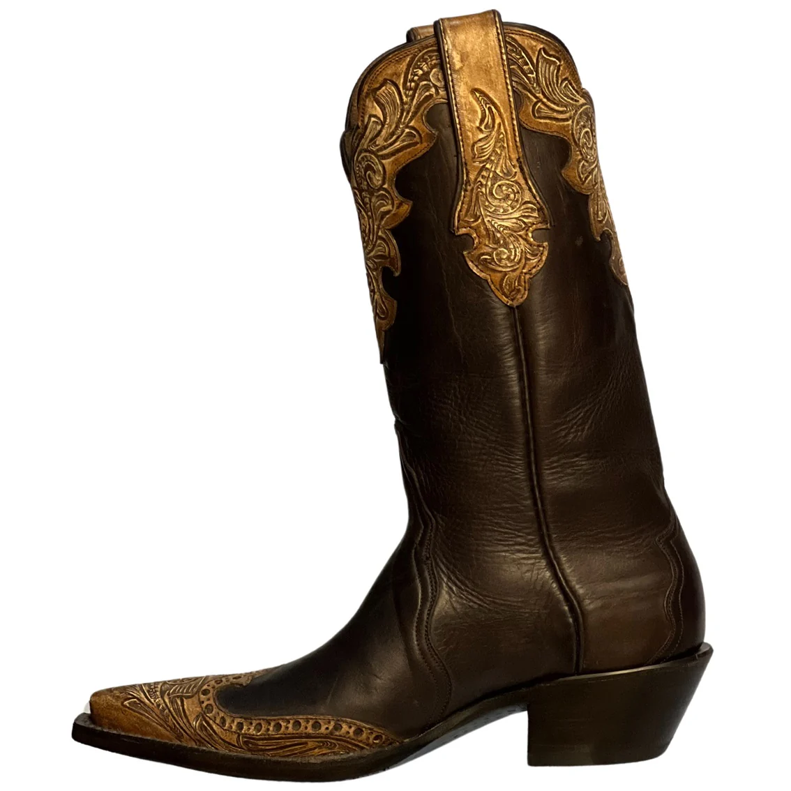 Black Jack Ranch Hand Tooled Women's Boot LHTP245 - Image 3