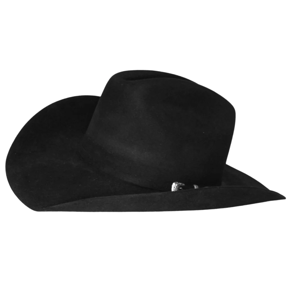 Wild Bill's Travis Black 8X Wool Cowboy Hat