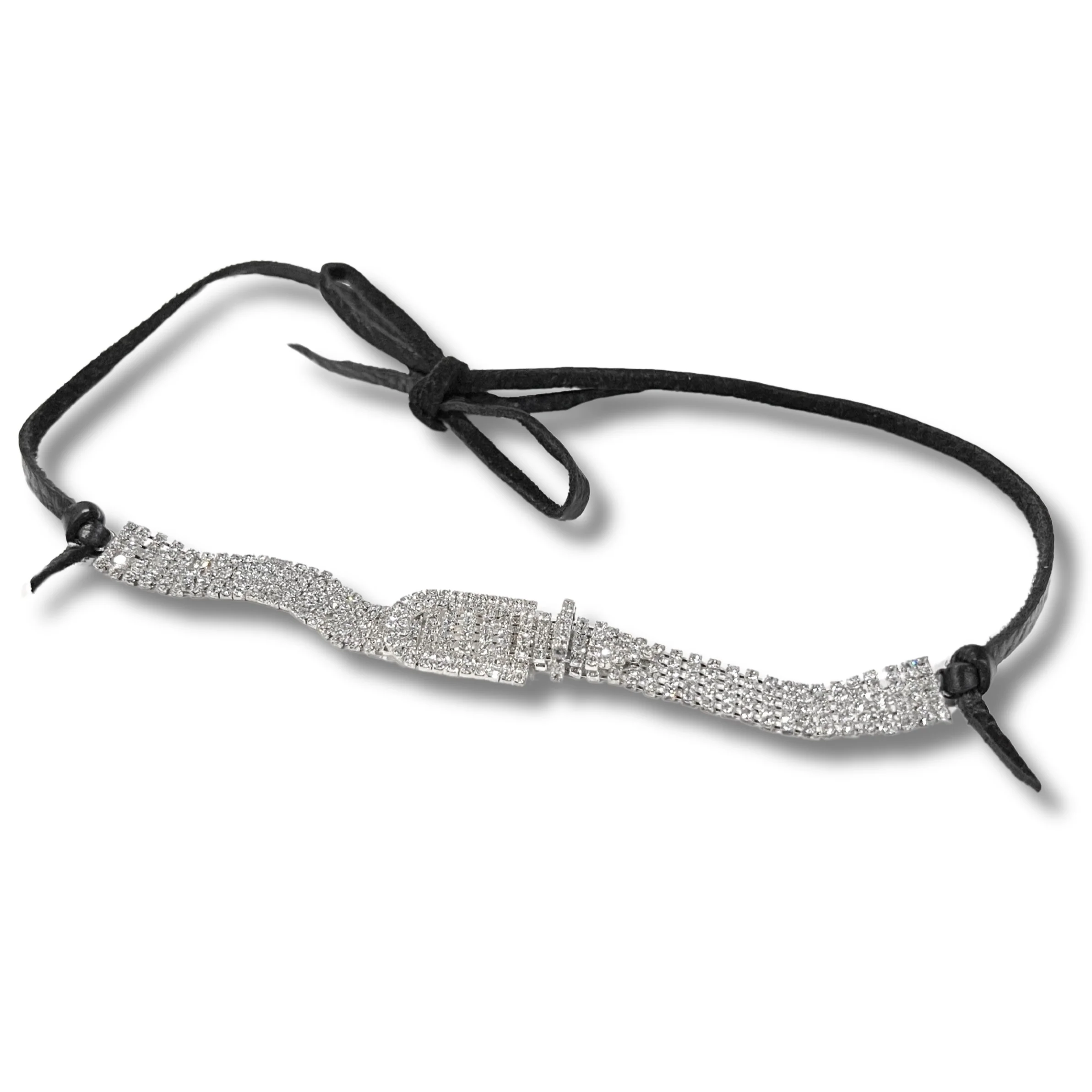 Sandra Ling Silver Buckle Hatband
