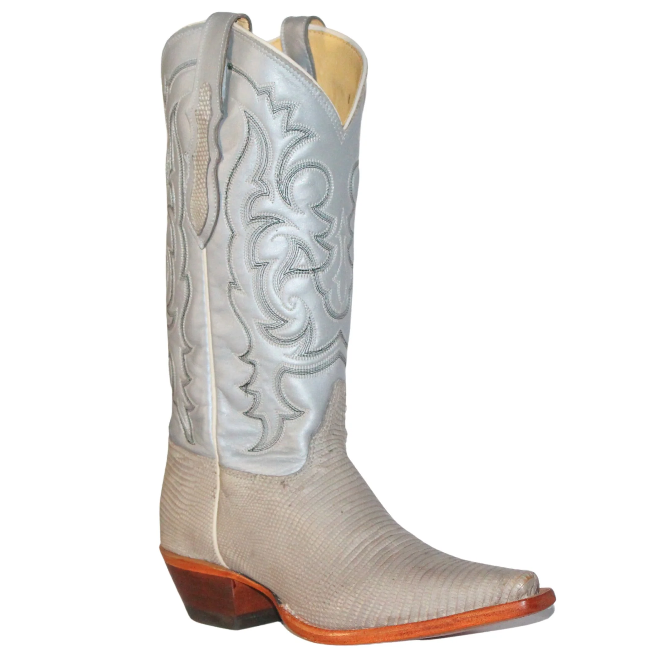 Tony Lama Gray Lizard Women's Boot E1597L