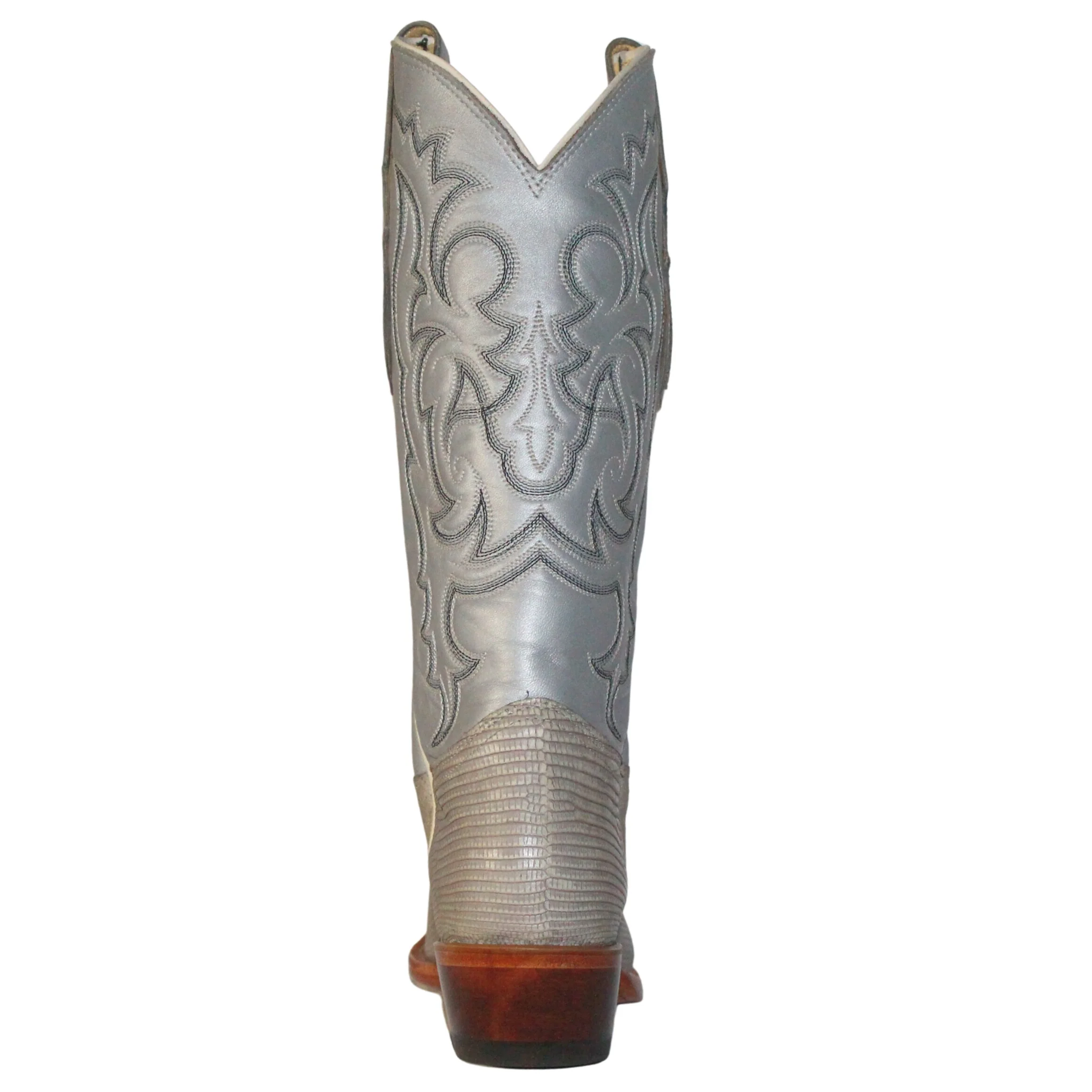 Tony Lama Gray Lizard Women's Boot E1597L - Image 5
