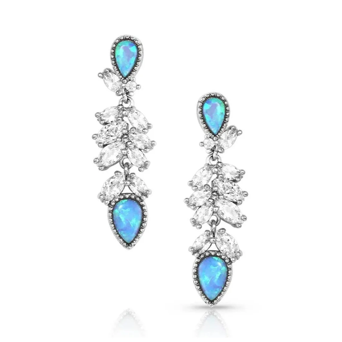 Montana Silversmiths Mystic Falls Opal Crystal Earrings ER5362