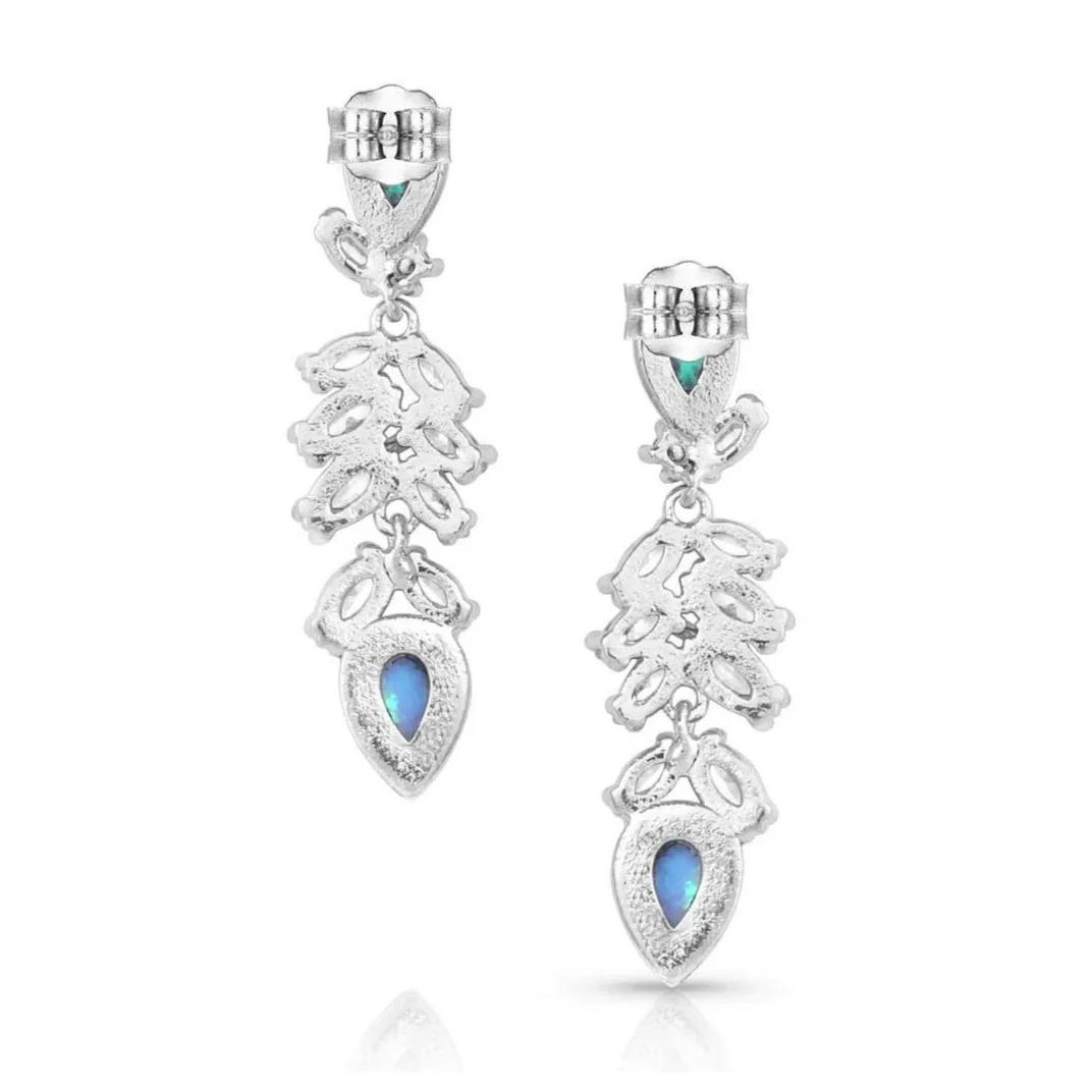 Montana Silversmiths Mystic Falls Opal Crystal Earrings ER5362 - Image 2
