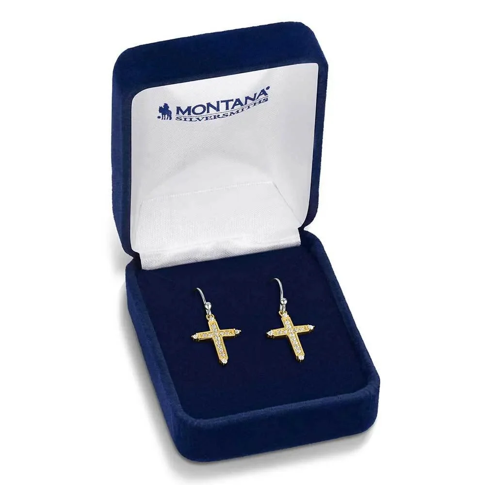 Montana Silversmith Dorado Cross Earrings ER6318 - Image 2